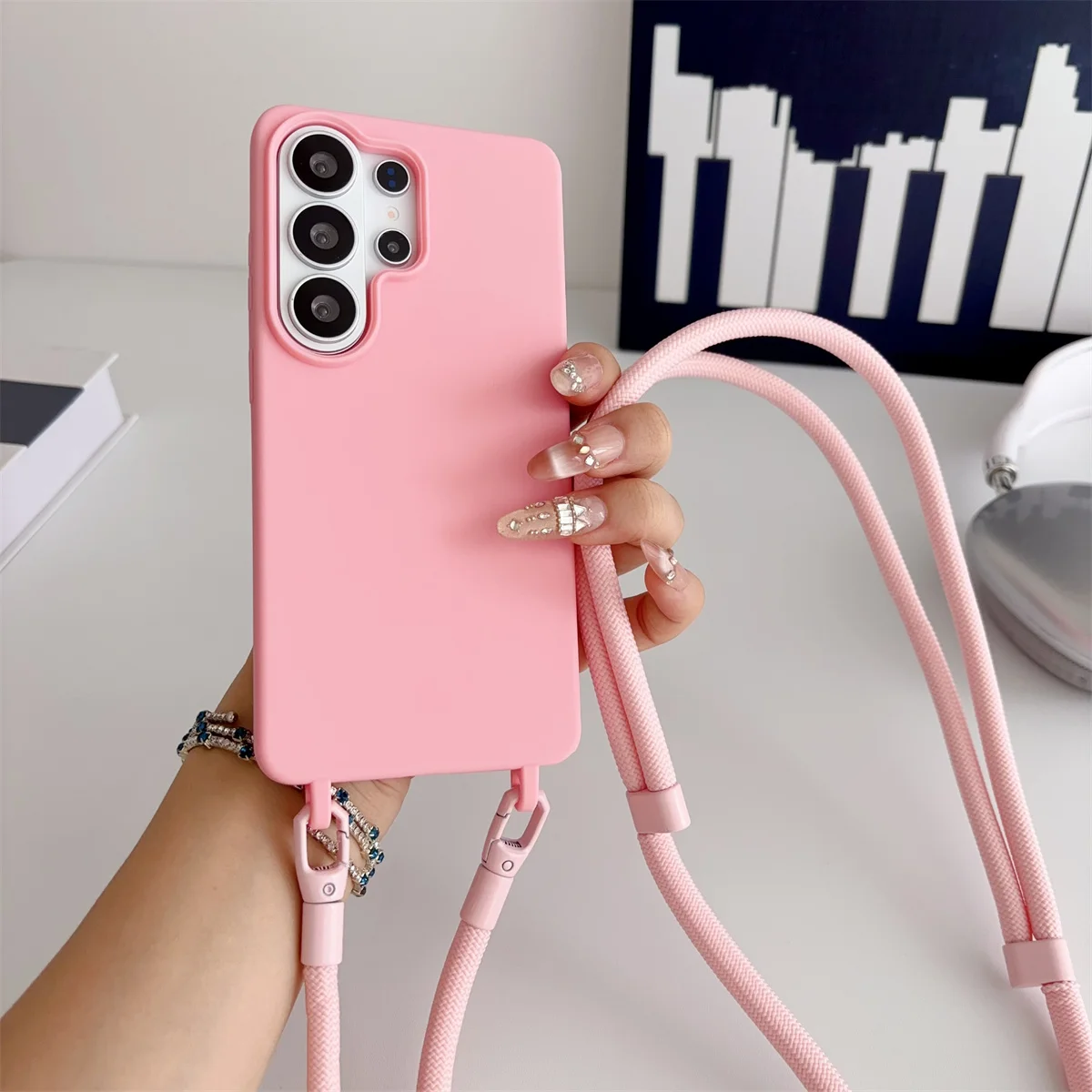 Crossbody Phone Case with Soft TPU Silicone Cover