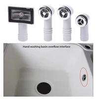 High Quality Overflow Head Overflow Hole Basin Overflow Hole Drainage Water Hose Joint Round Square Kitchen Accessories 1
