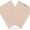 1PC Asia Eyebrow Hair Stroke Pattern Pad Both Side Print Design Synthetic Skin Rubber Plate for