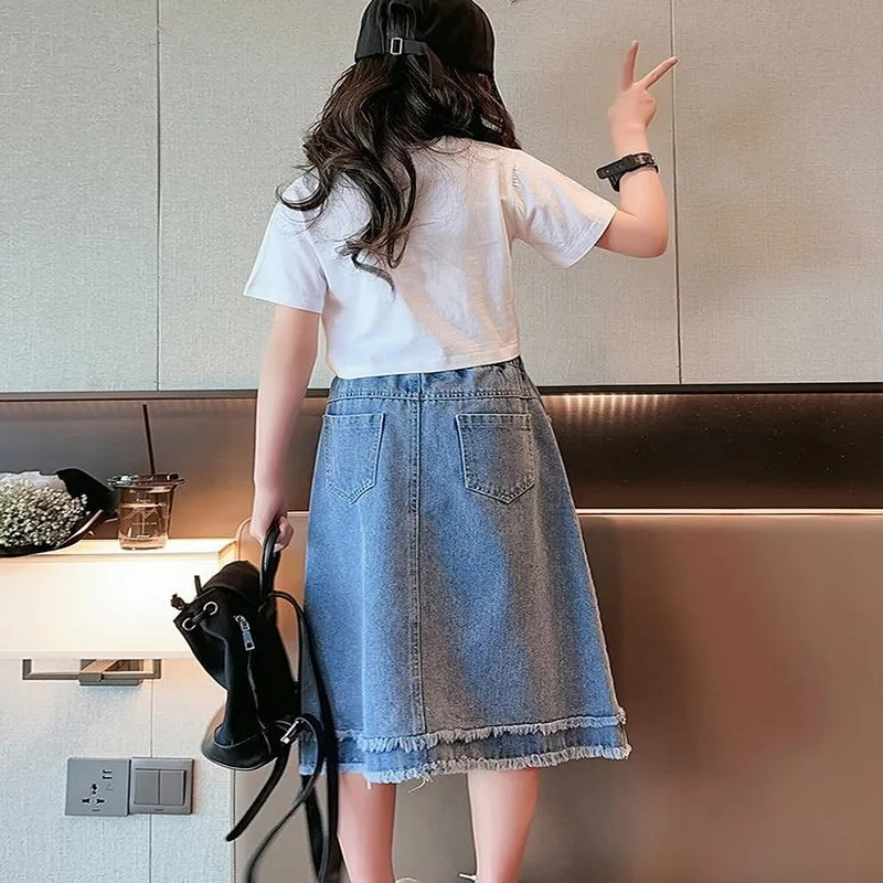 Girls' Casual Denim Skirt 6