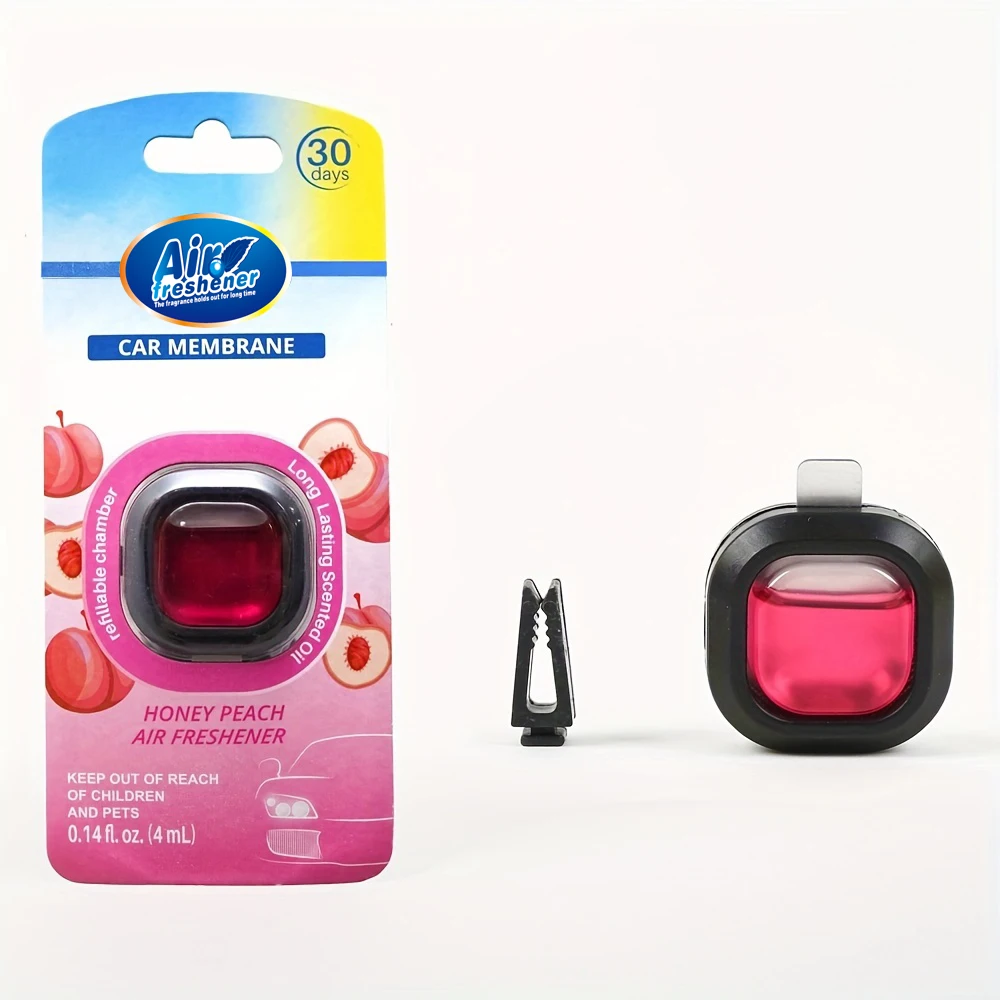 Auto Air Outlet Aromatherapy Clip with Essential Oil - Car Interior Freshener and Odor Eliminator