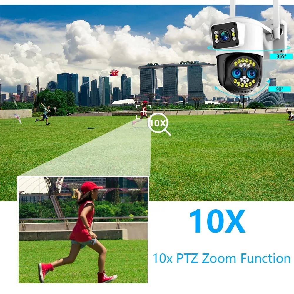 Yoosee ߿  ī޶,    , 2  , 10X , HD 4K, 8MP