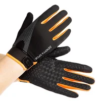 Men Cycling Gloves Breathable Fitness Weight Lifting Gloves Full Finger Touch Screen Motorcycle Bicycle Mtb Bike Riding Gloves 2