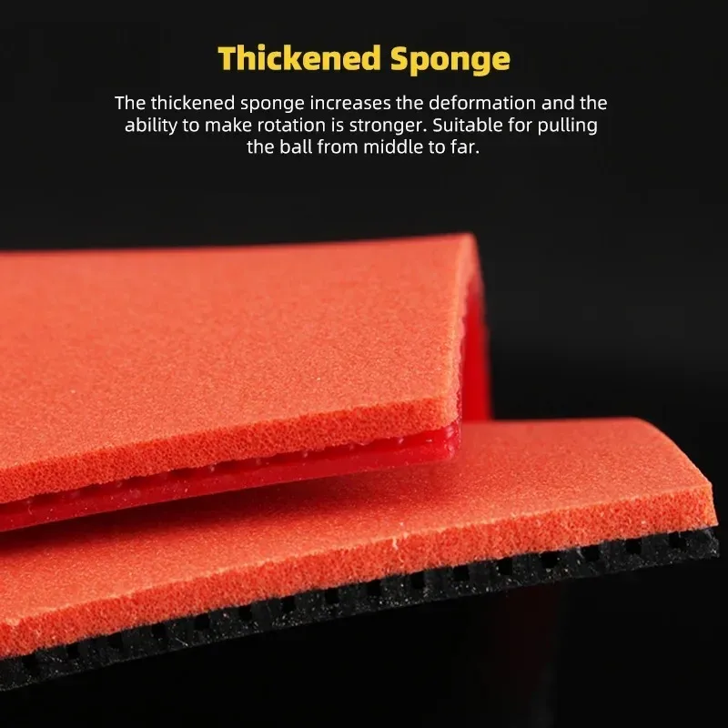 Friendship 729 PRESTO MAX Spin / Speed Table Tennis Rubber Professional Pips in Non-Sticky Ping Pong Rubber with Cake Sponge table tennis rubber