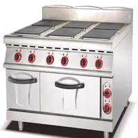 Electric Range With 6-hot Plate And Oven Square Plate #900 Stainless Steel Electric Range Cooking Oven With Cast Iron 1