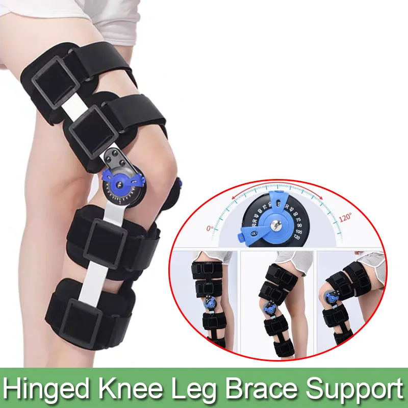 

Медицинский Регулируемый шарнирный Бандаж на колено-для облегчения артрита, облегчения боли в суставах, разрыва слизи, послеоперационный бандаж на колено
