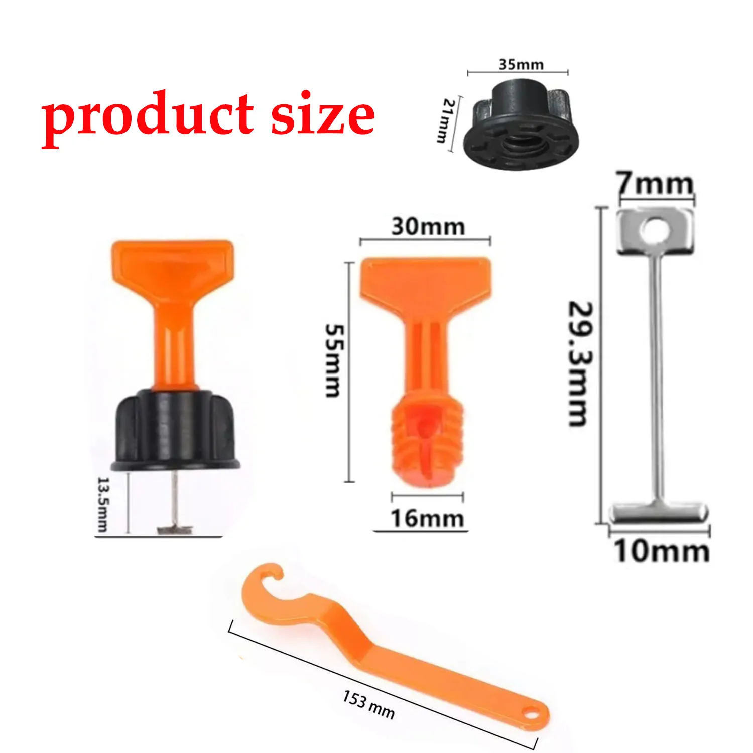 Tile Leveling System Kit with 200pcs Tile Leveler & 4 Special Wrenches tile leveling clips tile leveling tools