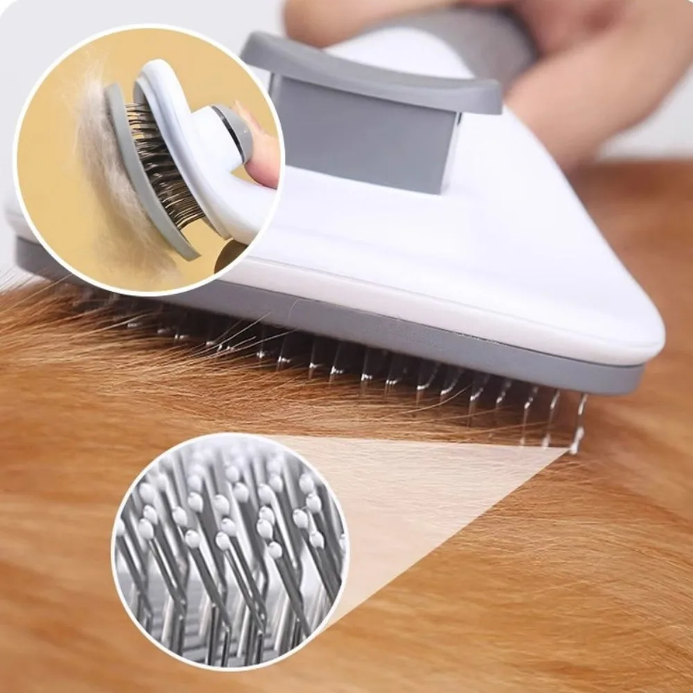 Practical Cleaning Brush Comb Nail Clippers Set Reusable Silicone Flea Comb Non-slip Portable Pet Cleaning Tool