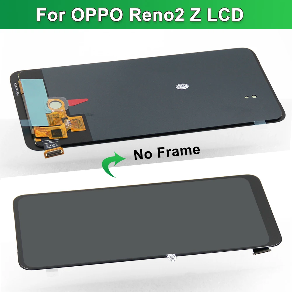 Screen for Oppo Reno2 Z Reno 2 Z PCKM70 Lcd Display Digital Touch