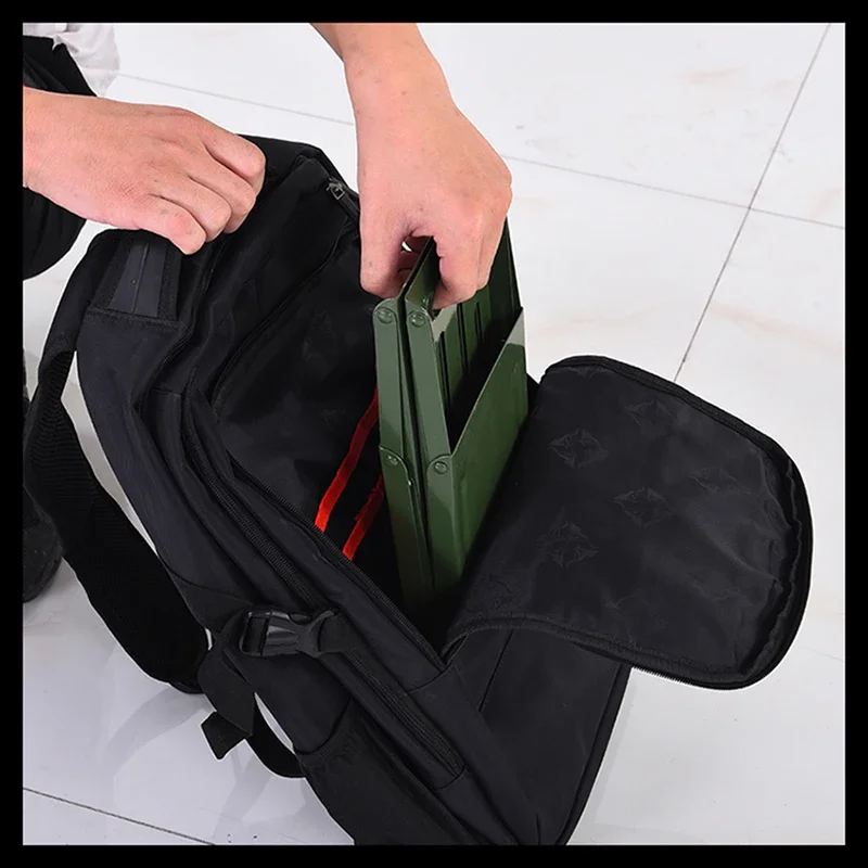 Folding Stool Folding Chair Mini Steel Portable Folding Camping Stool Chair for Outdoor Fishing Hiking Backpacking- Small: 29x13x20cm, Large: 35x16x27cm