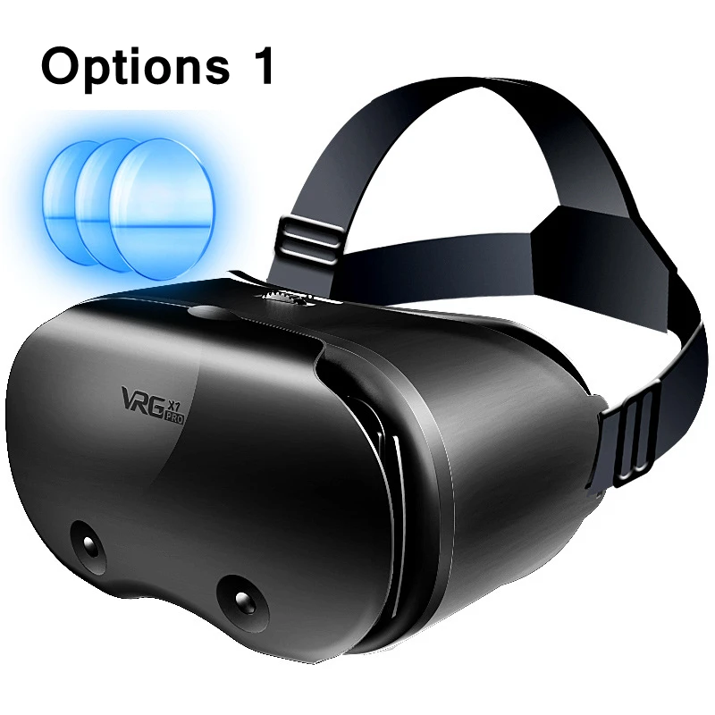 VRGPRO X7 VR Glasses Box For 5 To 7 Inch Smartphones Full Screen VR Headset 3D Helmet Movie Video Game Virtual Reality Devices 