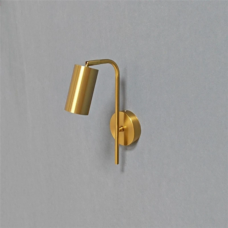 Description Picture 6 of itemNordic Bedroom Bedside Wall Lamps Golden Ones Rotatable LED Reading Wall Lamp Modern Minimalist Creative Adjustable Wall Lights