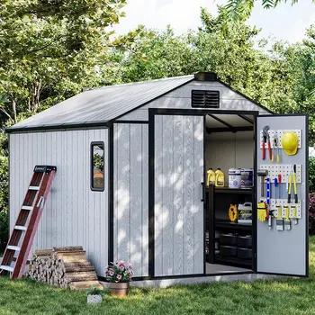 All-Weather Resin Garden Storage Shed 1