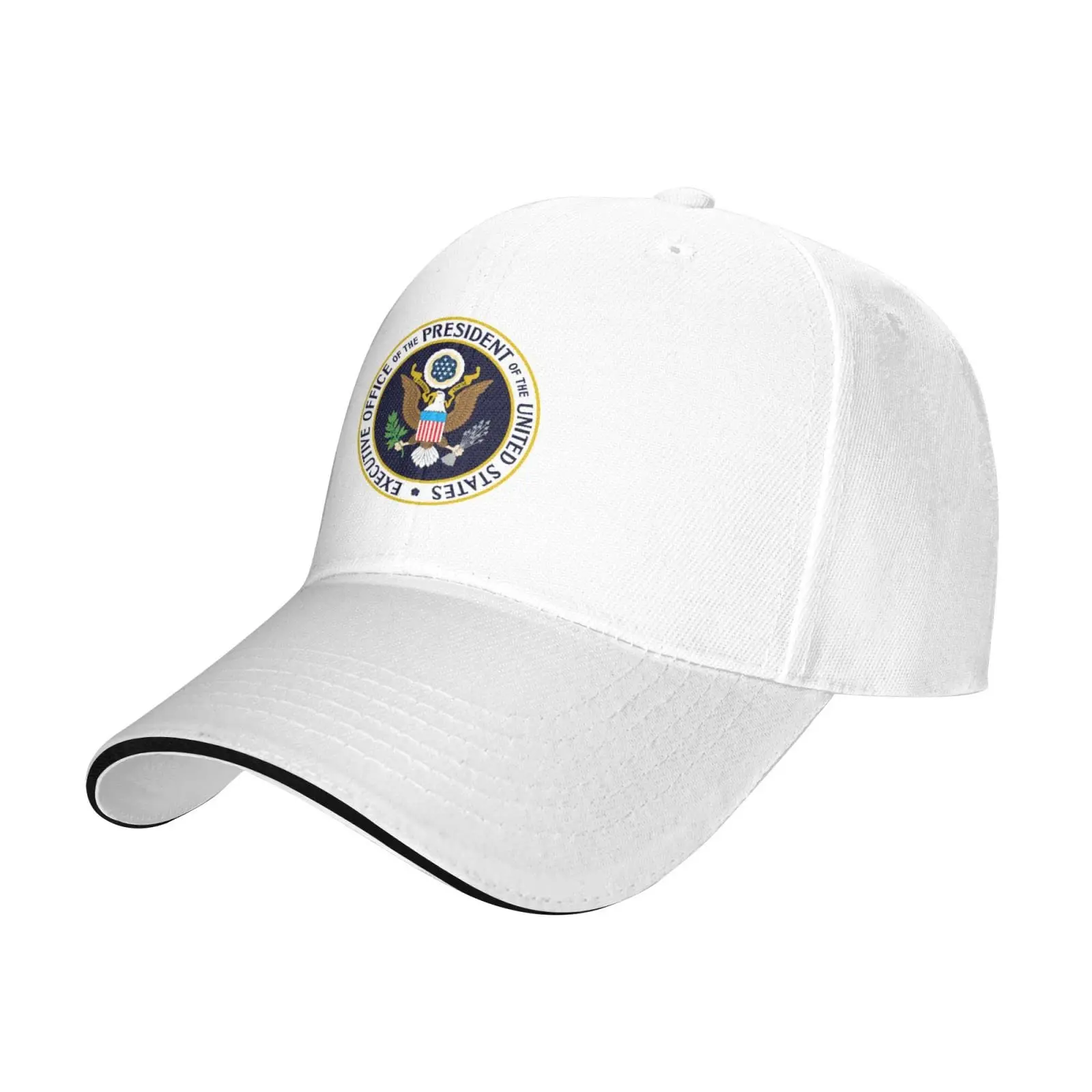 2014 Seal of The Executive Office of The President of The United States Baseball Cap for Men Women Duck Tongue Hat White