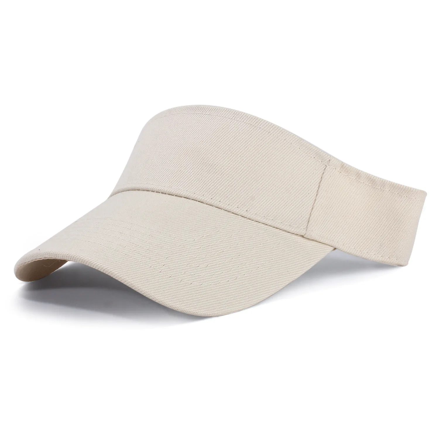 Summer Sun Hats Men Women Cotton Adjustable Visor UV Protection Top Empty Solid Sport Tennis Golf Running Sunscreen Baseball Cap 6