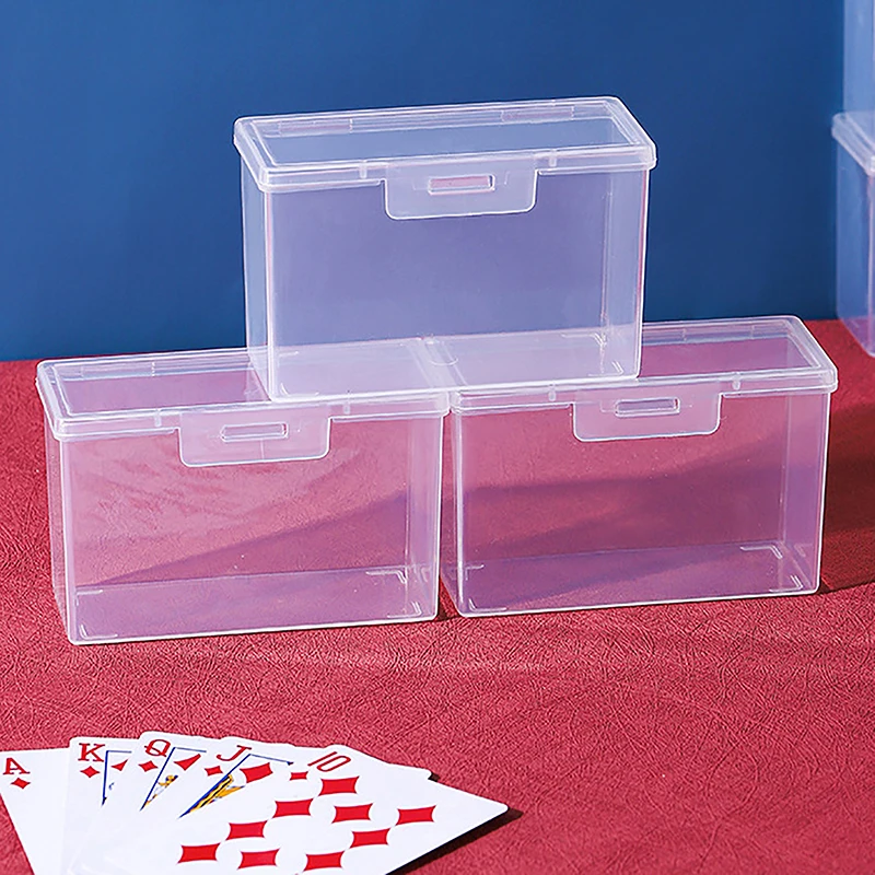 Transparent Plastic Boxes Playing Cards Plastic Container PP Storage Case Packing Poker Game Card Box for Board Game Storage playing cards,plastic storage box,card storage box
