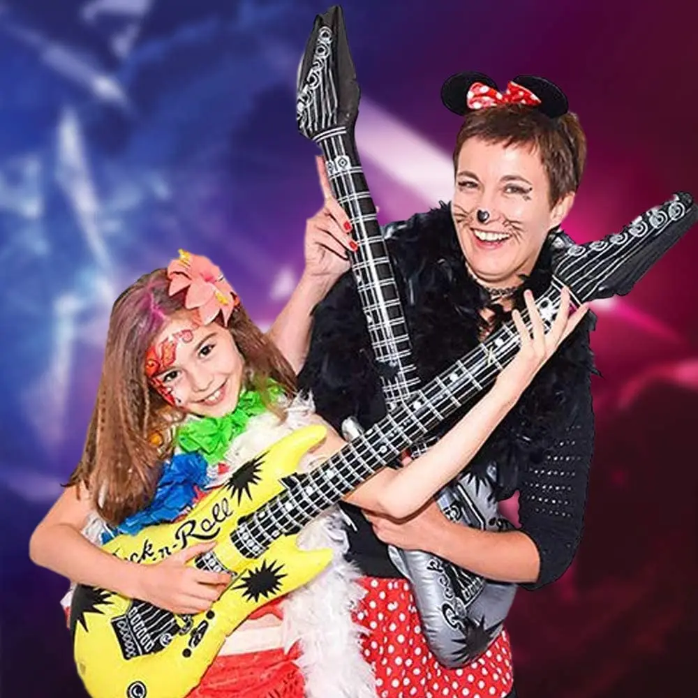 Inflatable Rock Star Party Props: Guitar, Saxophone, Keyboard & Piano Balloons