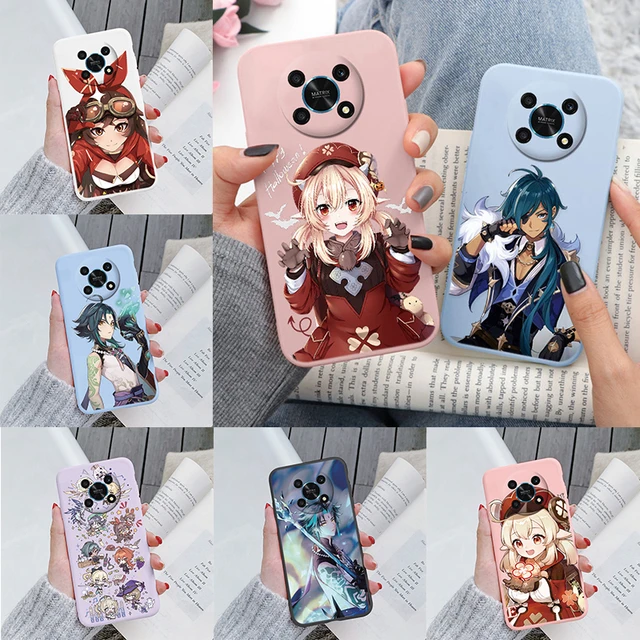 Case For Honor X30 Magic 4 LITE 5G X9 Silicone Back Cover Fashion Anime  Keqing Ganyu Edge Painted Funda Soft Coque For Honor X30