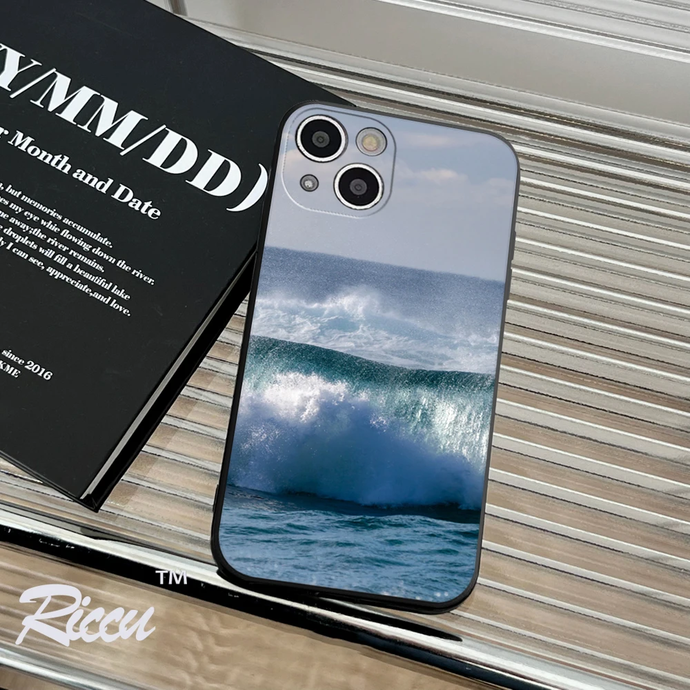 Riccu Per Iphone 14 Summer Waves Custodia Per Telefono Iphone 14 11 12 Pro 8 7 Plus X 13 Pro Max Se2020 6 Plus Xr Xs 13 Cover