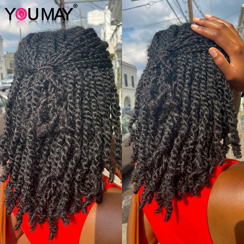 Bulk 3C4A Kinky Curly Hair In Bulk Loc Braids Mongolian Real Human Hair Braiding Dreadloc Afro Virgin Bulks Extension