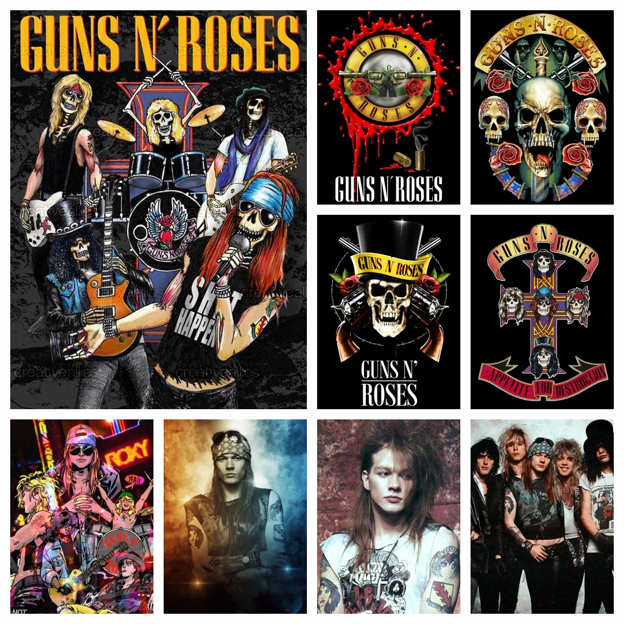 Guns N Roses Cross Without Skulls