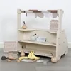 Wooden Role Play Toy Simulated Fruit Store Montessori Kids Toys Role Pretend Vegetable Shop Simulation Wooden Toys 3