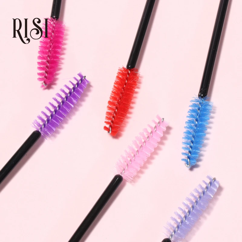 

RISI Eyelash Makeup Brushes Disposable Mascara Wands Applicator Eye Eyelash Extension Cosmetic Brush Tool