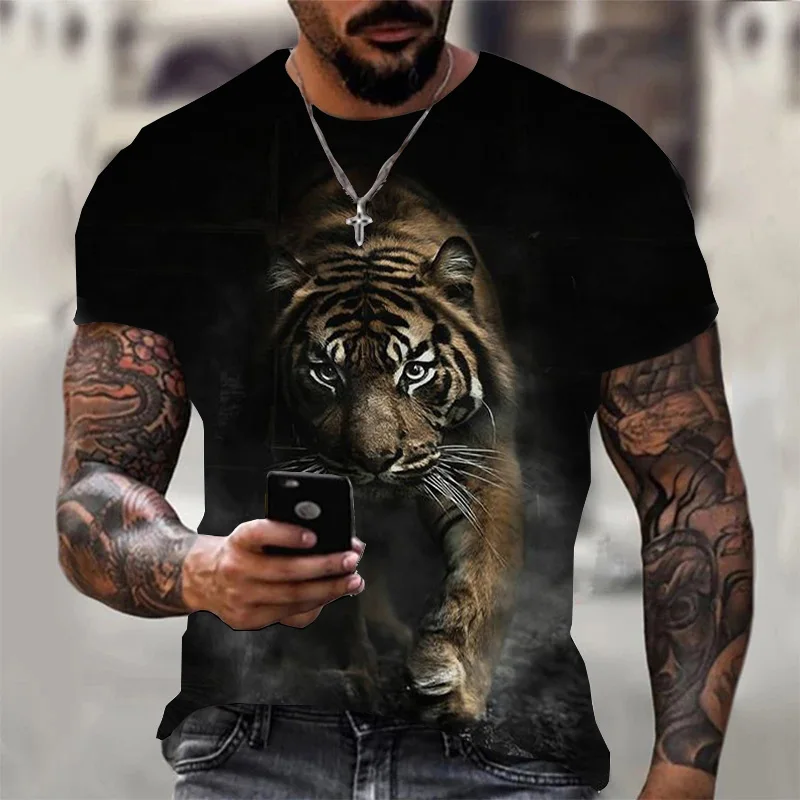 2020 Novo Tigre 3d T Camisa Das Mulheres Dos Homens Crianças Verão Moda  Manga Curta Impresso Animal Camiseta Legal Topos T Roupas Menino Menina -  Camisetas - AliExpress