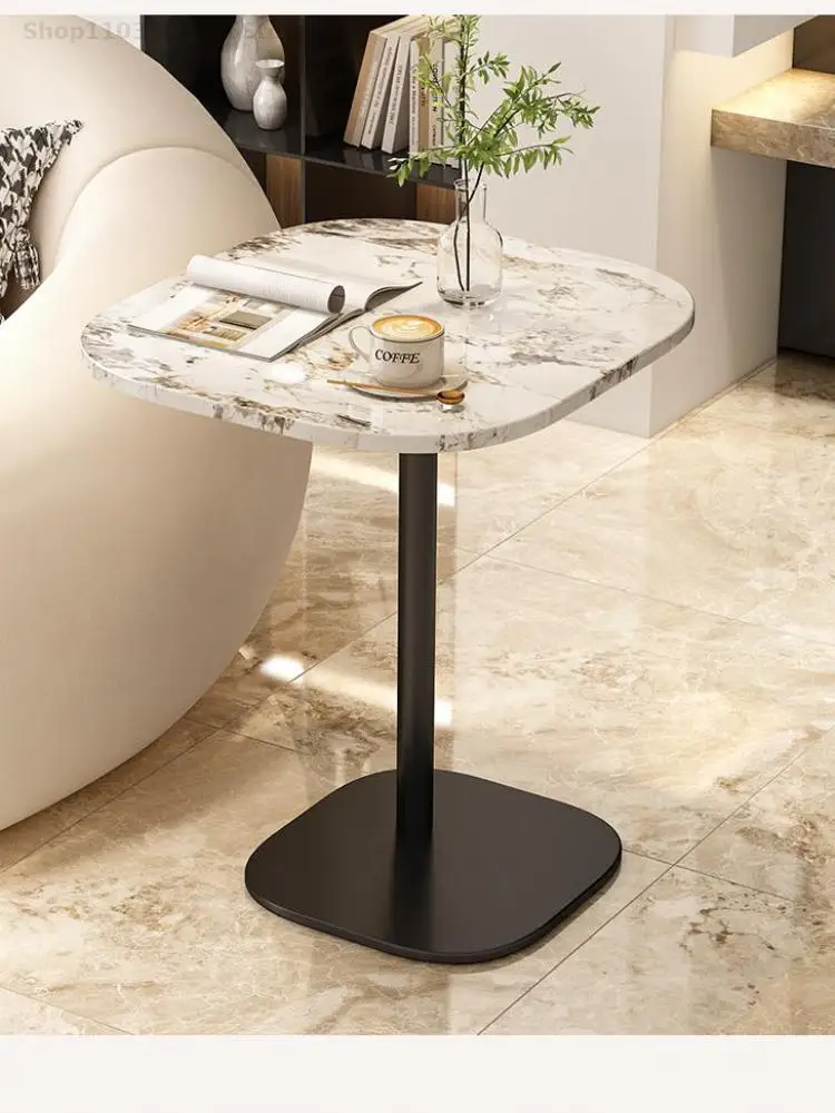 Side Table Sofa Side Cabinet Living Room Bedroom Removable Coffee Table Small Simple Modern Light Luxury Balcony Rock