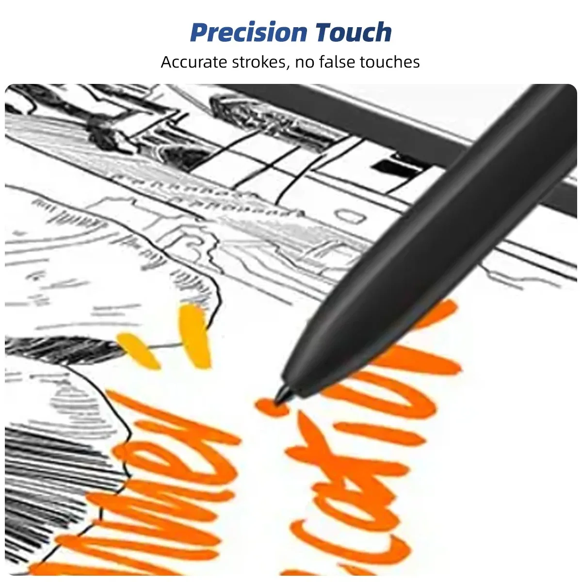 삼성 S 펜 스타일러스 터치 펜, 삼성 갤럭시 태블릿 S8 S7 FE S6 라이트 S7 + S8 + S9 S9FE 터치 펜, 블루투스 없음