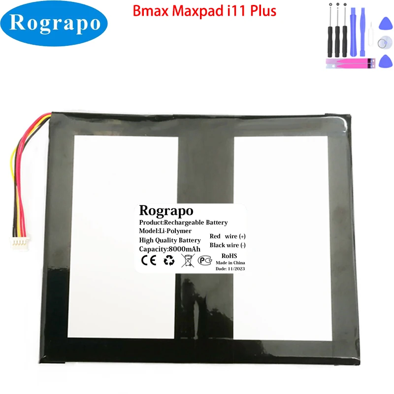 Bmax-bateria do Tablet pc Maxpad I11 Plus 4g Ferramentas Gratuitas 3.8v 8000mah Novo