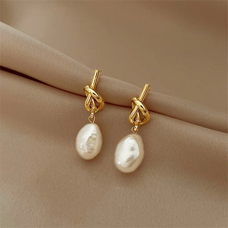 Orecchini In Argento Rosè Con Perle Di Acqua Dolce E Acquamarina Kikilia Fashion