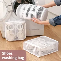 Shoe Washing Hanging Bag Household Anti-deformation Washing Bags Home Using Protects Shoes Mesh Bag Laundry Storage Organization 1