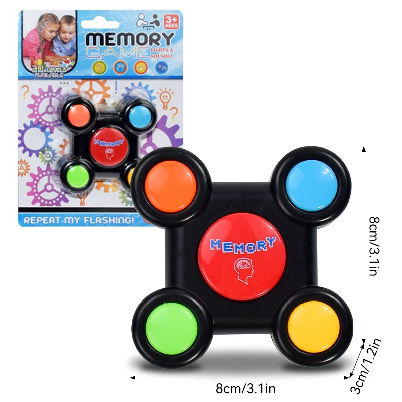 Children's Interactive Memory Game with LED Lights and Sound Effects