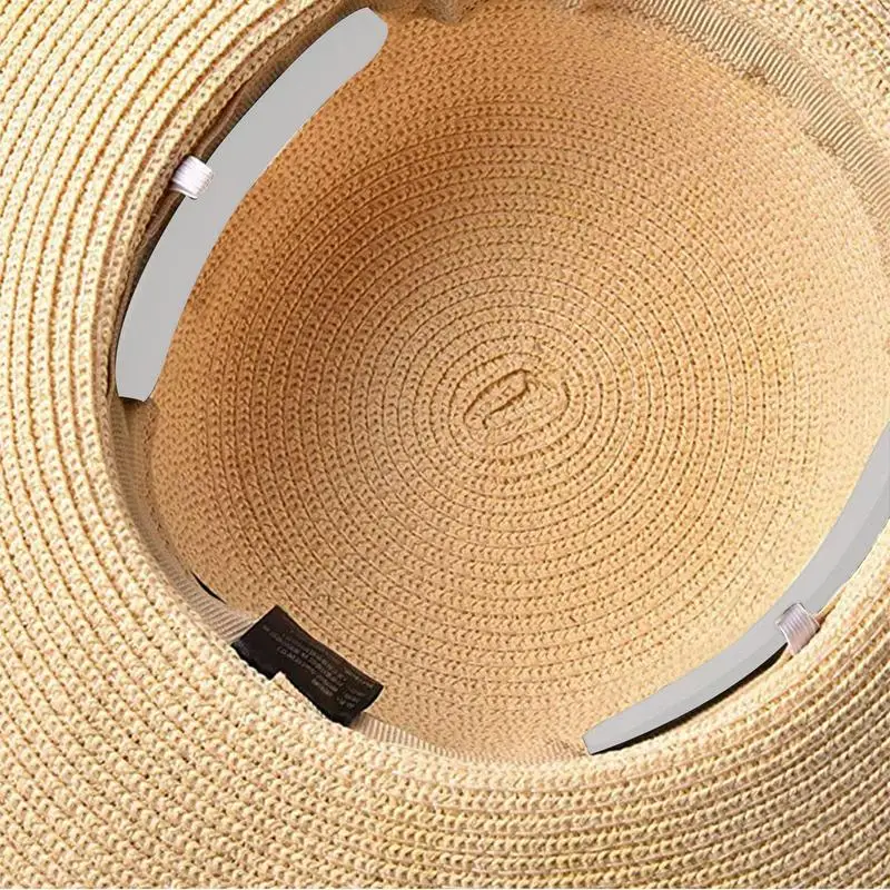 10Pc Hat Sweat Absorber Stickers Liner Bands Sweatband Visor Hat Size Reducer Caps Anti-dirty Strips Pads Tape Black/White Color