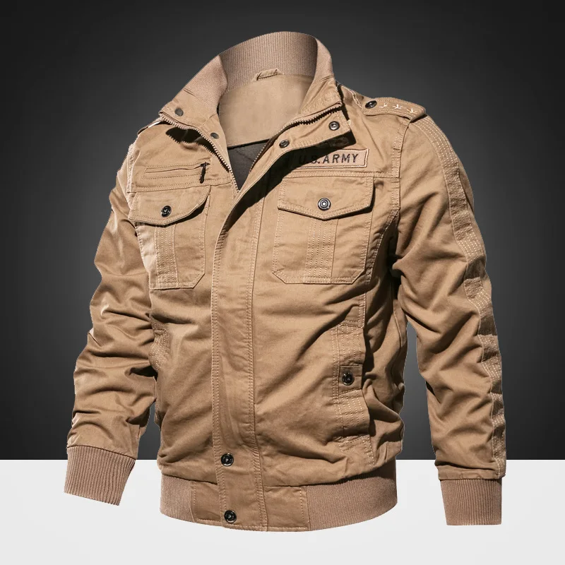 Spring and autumn military jacket male cotton water wash collar pilot cotton jacket large size plus velvet winter youth spring and autumn military jacket male cotton water wash collar pilot cotton jacket large size plus velvet winter youth