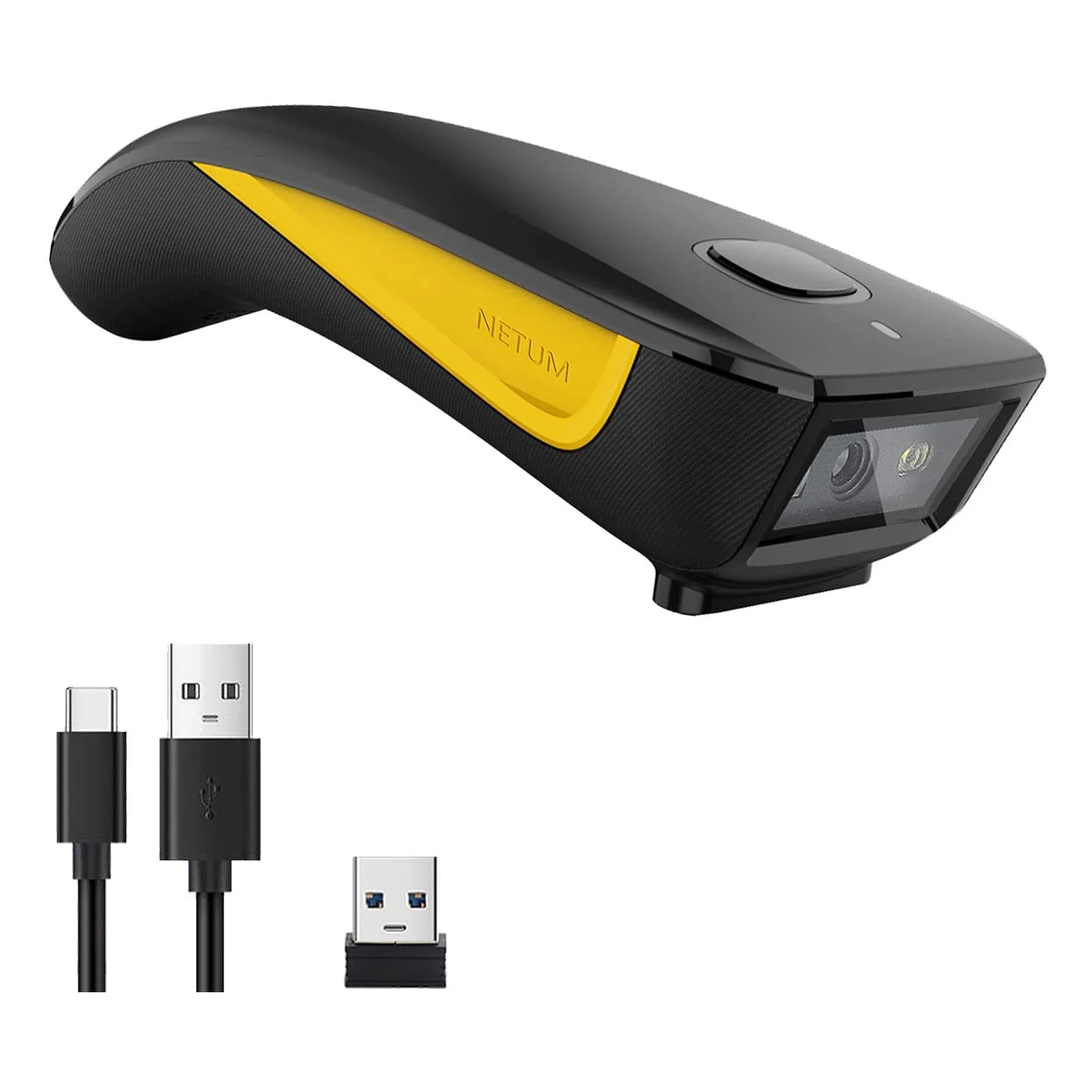 NETUM C990 Bluetooth 2D Barcode Scanner Pocket Wireless QR Reader Data Matrix PDF417 IOS Android Windows