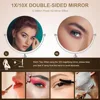 Vanity Desk with Mirror Lights, 41 Inch Makeup Vanity Table 10x Magnifying Mirror Charging Station Drawers Shelves Cabinet 5