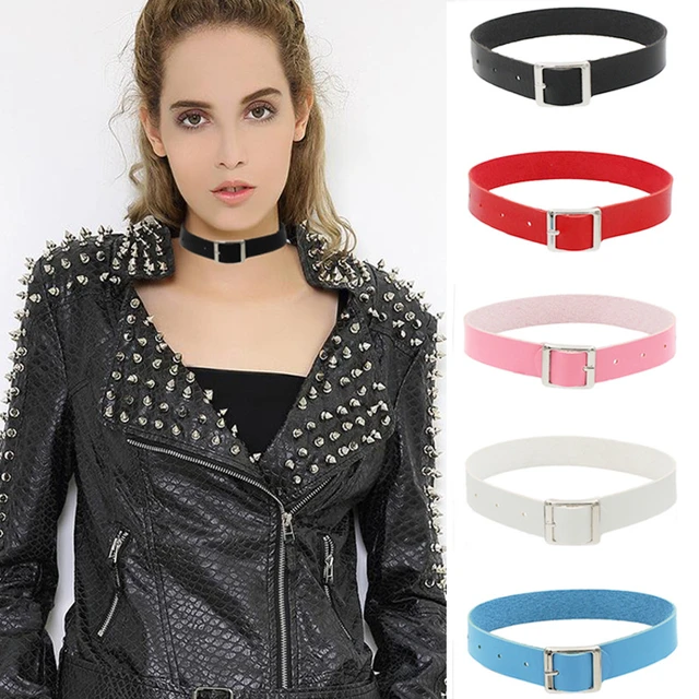 Gothic Choker Leather Harajuku  Sexy Harajuku Choker Necklace - 1pc Punk  Choker - Aliexpress