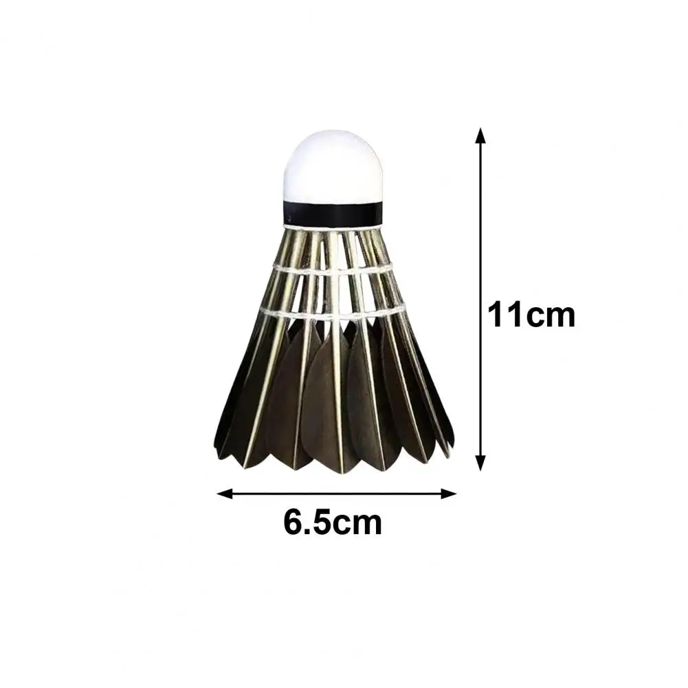 3/6/12Pcs High-quality Badminton Shuttlecock Premium Grey Duck Feather Birdie Sport Training Neatly Arranged Feather Shuttlecock