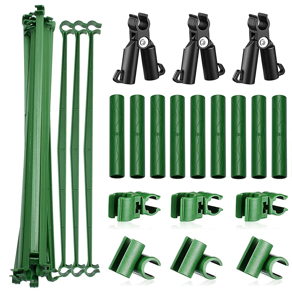 

Adjustable Plant Trellis Connector Clip Plastic Plant Connector Stake A-Type Connecting Joint Buckle Clip for Gardening Support