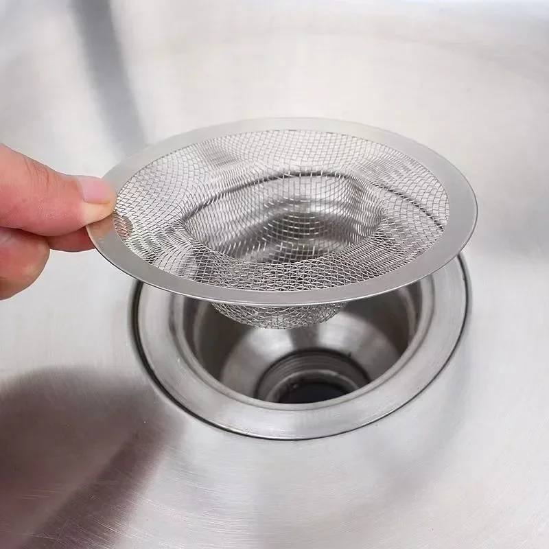 Stainless Steel Sink Filter Kitchen Bathroom Floor Drain Mesh Anti-Pest Sealing Cover Home Strainer Stopper Waste Screen Hole sink filter kitchen sink filter sink strainer kitchen sink strainer