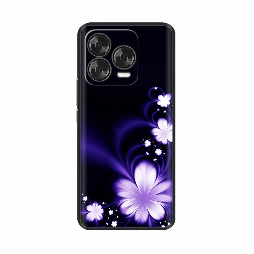 Luxury Black Silicone Back Cover - Elegant Design Case