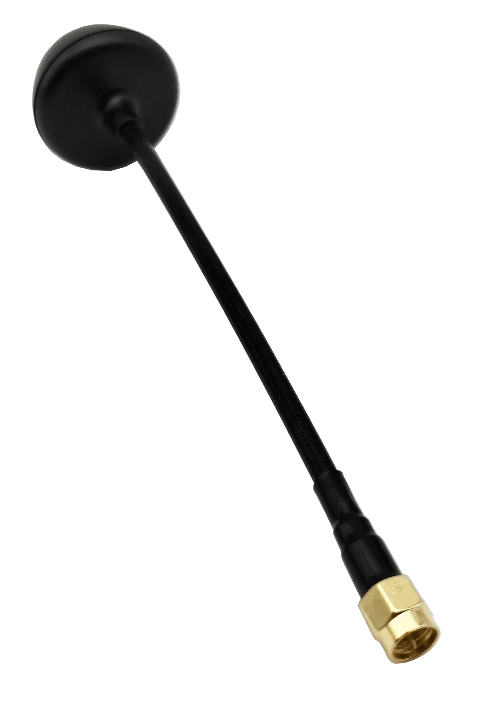 Antenne FPV Flyto 4.9G-6G avec câble SMA, prête à être installée sur un drone FPV.