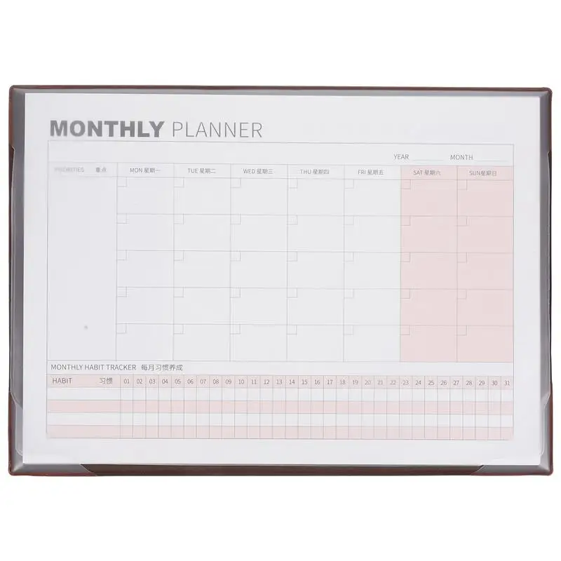 

Desk Blank Calendar Sheet Monthly Planner Notepad Blank Calendar Planning Notepad