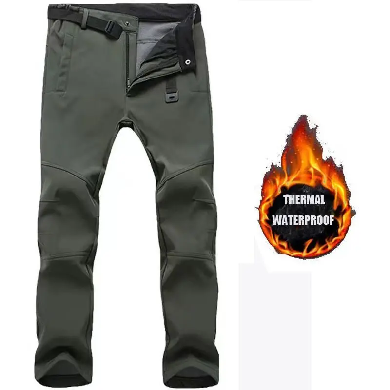 מכנסי פליז צבאיים עמידים במים לגברים לחורף ולסתיו, מתאימים לטיולים, טיפוסים, ציד וציד