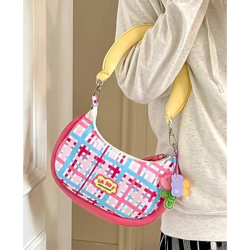 Donut Girl Bag Cartoon Cute One Shoulder Mobile Phone Bag Women Trend  Female Cosmetic Bag Fashion Shoulder Saddle Bag Gift - AliExpress