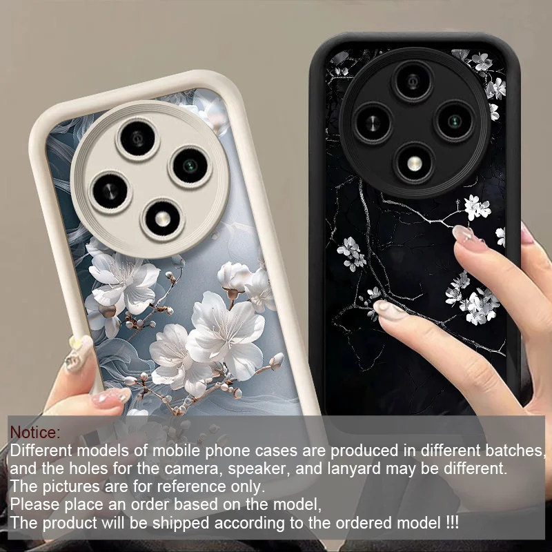 Elegant Cherry Blossom Floral Pattern Soft Phone Case Cover