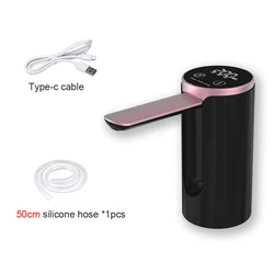 Rechargeable Foldable Electric Water Dispenser with Smart Pump (Black)