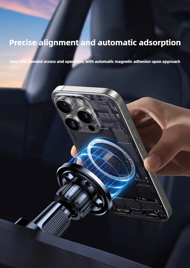 Luxury magnetic car phone holder for UAE vehicles